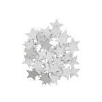 Streudeko Sterne Holz silber