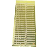 Stickerbogen Einladung zur Kommunion glänzend goldfarben
