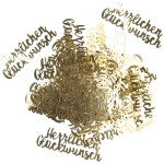 Flitter Herzlichen Glückwunsch goldfarben