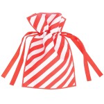 Paper Poetry Geschenktasche rot-weiß mit Zugband