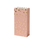 Geschenktüten Punkte gold 6 Stück