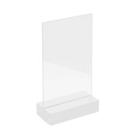Holzaufsteller weiß mit doppelter Acrylscheibe von Rico Design