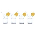 Miniatur Gin Tonic 4 Stück Zubehör Wichtel