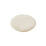 Miniatur-Teppich rund Ø 12 cm Creme im Bastelshop AmOlenDiek