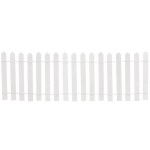 Mini Gartenzaun weiß von Rico Design