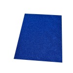 Moosgummiplatter Glitter Blau von efco