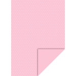 Motivkarton rosa mit weißen Punkten