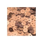 Pailletten braun flach 6 mm