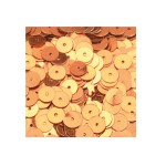 Pailletten flach rund 6mm cognacfarben von efco