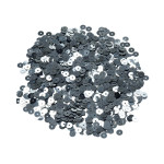 Pailletten flach 6 mm dunkelgrau