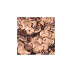 Pailletten braun rund gewölbt 6 mm 40 g
