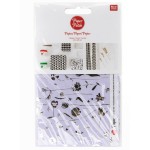Paper Patch Papier Pflanzen violett-gold