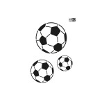 Schablone Fußball A4 universell einsetzbar