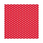 gepunktete Servietten rot