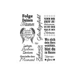 Clearstamps Sprüche 9-teilig von Viva Decor
