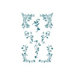 Paper Poetry Stempel transparent florale Schnörkel