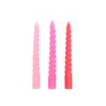 Spiralkerzen pinkmix 10 Stück 10 cm