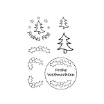 Clearstamps Frohes Fest von efco