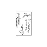 Clearstamps Ein kleiner Gruß 4-teilig von efco