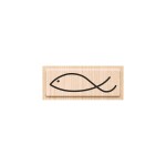 Stempel „Fisch modern“ Motiv 50 x 15 mm