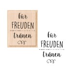 Stempel für Freudentränen von HEYDA mit Motivdetail
