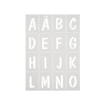 Schablone Alphabeth Großbuchstaben