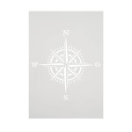 Schablone Windrose A4