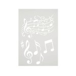 Schablone Musiknoten
