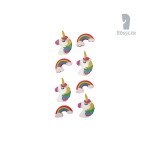 Sticker Einhorn und Regenbogen