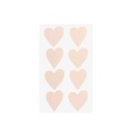 Sticker Herzen puderfarben 4 Blatt