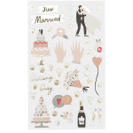 Sticker Hochzeit Design 1