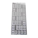 Sticker Zur Konfirmation inkl. Bibel silberfarben glänzend