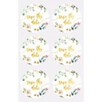Sticker Save the Date 4 Blatt von HEYDA