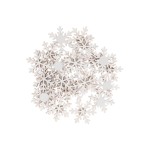 Holzsticker Schneeflocke weiß von Rico Design