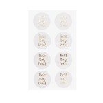 Runde Sticker Best Day Ever von Rico Design