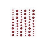 STONY-Sticker Halbperlen bordeaux