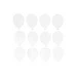 Holzluftballons weiß 12 Stück