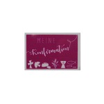 Wachsdekor Meine Konfirmation rot