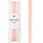 Paper Poetry Webband Duo Streifen gelb/pink